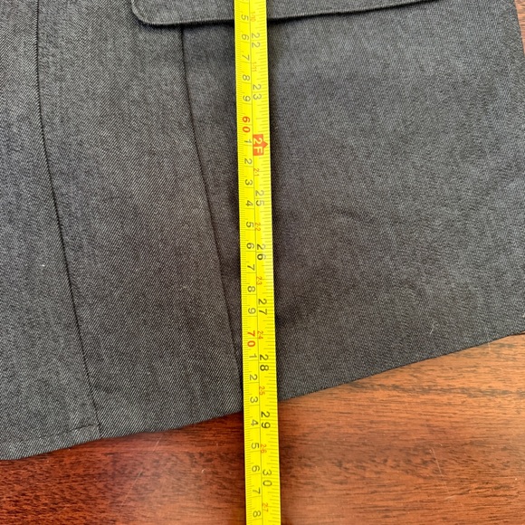 Lane Bryant Size 18 Charcoal Denim Blazer Jacket Stretch Tailored Workwear - Picture 5 of 6